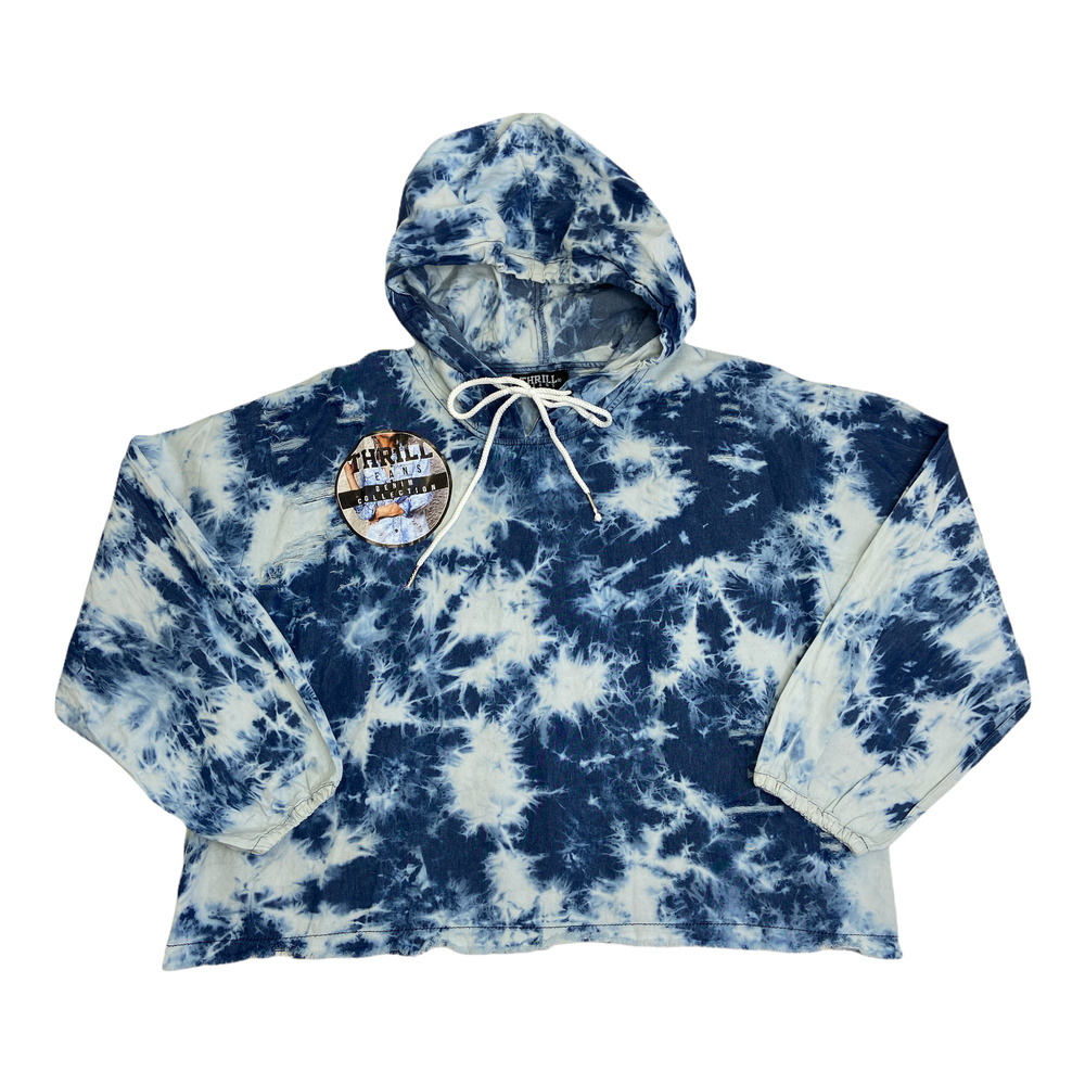 NWT Thrill Jeans Tie Dye Denim Hoodie 1X